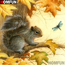 HOMFUN Full Square/Round Drill 5D DIY Diamond Painting "squirrel" Embroidery Cross Stitch 5D Home Decor A07985 2024 - buy cheap