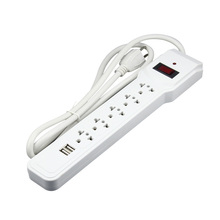Brazil Power Strip 5 Outlets With 2 USB Ports 2A 5V Adapter Power Strip  1.5M Extension Cord -US Plug 2024 - buy cheap