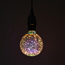 YIYANG 3D Led Bulb Star E27 Vintage Edison Night Light Bombillas Retro Glass Lampara Ampoule Christmas Home Decor. firework RGB 2024 - buy cheap