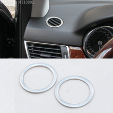 2pcs ABS Car Interior Dashboard Side Air Condition Vent Outlet Ring Cover Trim For Mercedes Benz GLK X204 ML W124 GL X164 2024 - buy cheap