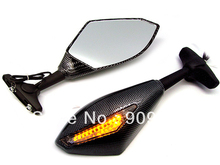 Carbon Turn Signal Integrated Mirrors for Honda CBR 600 F3 F2 F4i 929 954 1000RR 2024 - buy cheap