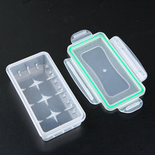 Caja de almacenamiento para batería 18650, caja de plástico impermeable, cubierta protectora transparente para baterías, 1 ud. 2024 - compra barato