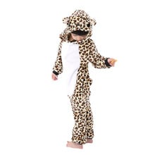 Children Cartoon Kigurumi Leopard Bear Kids Onesies Pajamas Cosplay Costume Clothing For Halloween Carnival New Year Party 2024 - buy cheap