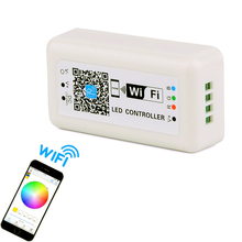 Minicontrolador LED RGB inteligente con Wifi, atenuador para tira de led RGB controlado por iPhone o Android, DC12-24V, 10 Uds. 2024 - compra barato