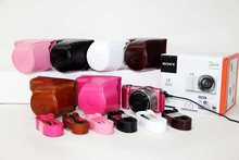 High Quality Leather Camera Bag Case For Sony A5000 A5100 NEX 3N NEX-3N 16-50mm lens 2024 - buy cheap