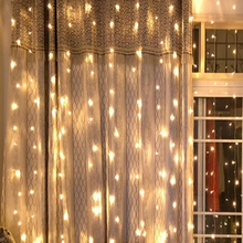 Guirnalda de luces LED para decoración de jardín, cortina de luces LED de Navidad de 3x3M, 320 V, 110V, 220V 2024 - compra barato