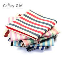 High Quality Hankerchief Scarves Vintage Linen Hankies Men's Suit Pocket Square Handkerchiefs Print Cotton Striped Hanky 2024 - buy cheap