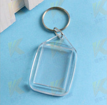 170pcs Blank Acrylic Rectangle Keychains Insert Photo Keyrings (Key ring chain) inner size 25*30MM 2024 - buy cheap