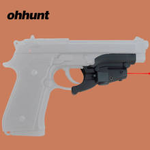 Ohhunt Тактический красный лазерный прицел 5 МВт мощность с боковыми канавками для охотничьего пистолета Beretta модель 92 96 M9 GZ200020 2024 - купить недорого