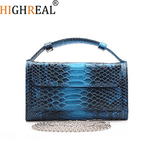 Women Bags Genuine Leather Handbags Luxury Shoulder Bags For Women Designer Animal Crocodile Pattern Phone Clutch Dropship 2024 - buy cheap