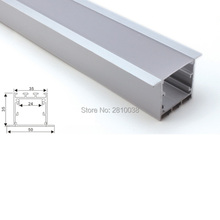 30 X 2M Sets/Lot 50mm wide T type aluminium led channel housing and New arrival aluminum profile for led ceiling mounted lamp 2024 - buy cheap