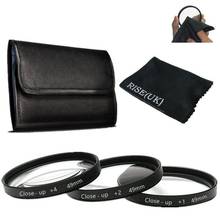 RISE(UK) 52mm Macro Close-Up Filter Set +1 +2 +4+ Pouch +gift for Nikon Canon Sony camera 2024 - buy cheap