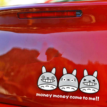 Aliauto-pegatina de dibujos animados de Totoro, decoración de coche para motocicleta, portátil, Honda, Toyota, Nissan, Mazda, armario 2024 - compra barato