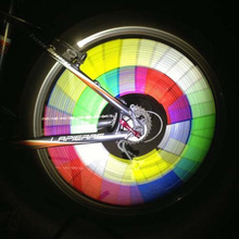 12pçs tira de luz de raio de roda de bicicleta, fita colorida de luz de aro de roda, clipe refletor de tubo, noite, ciclismo, tiras reflexivas de segurança rr7145 2024 - compre barato
