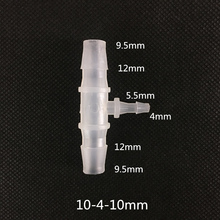 Conector em t redutor de plástico com encaixe de mangueira 10-4-10mm 2024 - compre barato