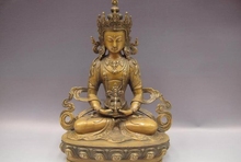 Тибетский буддизм медная Бронзовая статуя Будды 2024 - купить недорого