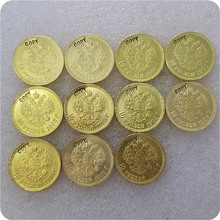 1898-1911 rússia 10 moedas de ouro válvula iii 2 cópia 2024 - compre barato