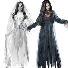 Halloween Sexy Witch Vampire Costumes Adult Women Queen Carnival Party Cosplay Fancy Dress Ghost Bride for Women 2024 - buy cheap