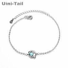 Uini-tail-pulsera de plata de ley 925 con cristales azules, pulsera de planetas del universo de fantasía, Estrella aurora fresca, tendencia dinámica de moda 2024 - compra barato