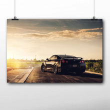 HD Printed Nissan GTR R35 Sport Car sunset Wallpapers Posters Canvas Wall Art Framed Painting for Room Decor 2024 - buy cheap