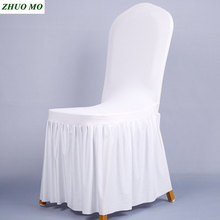 Removable Chair Cover Spandex Wedding decoration home Hotel Slipcover Modern Kitchen Seat Case Stretch Chair Cover For Banquet 2024 - compre barato