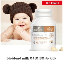 Leche de vaca con vitamina D3 para bebés y niños, 90 cápsulas, desarrollo del crecimiento de los dientes, huesos saludables, Australia Bio Island 2024 - compra barato