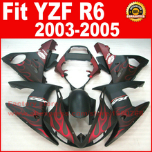 Matte red flames Body kit for YAMAHA R6 fairings 2003 2004 2005 YZF r6 fairing kit 03 04 05  kits A9M8 2024 - buy cheap