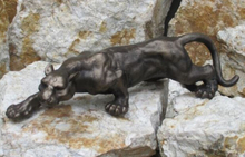 Estatuilla de pantera grande, gato, Tigre, Puma, leopardo, Jaguar, escultura de bronce de hierro fundido 2024 - compra barato