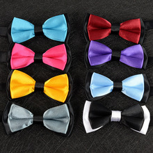 Классический Детский галстук-бабочка для мальчиков и девочек, однотонный галстук-бабочка для малышей, 25 цветов, мятный, зеленый, красный, черный, белый, зеленый, для домашних животных, DS19 2024 - купить недорого