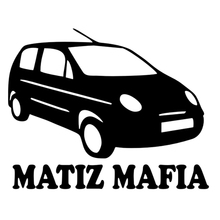 CK2720#17.5*14cm MATIZ MAFIA funny car sticker vinyl decal silver/black car auto stickers for car bumper window car decorations 2024 - buy cheap