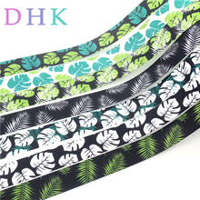 DHK 7/8 ''10yards лист печати Grosgrain ленточный аксессуар бант для волос украшение головной убор оптовая продажа DIY OEM 22 мм B1802 2024 - купить недорого