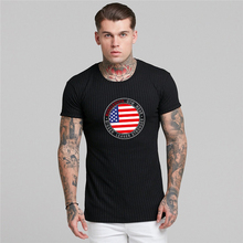 Muscleboys camiseta de malha fitness, camiseta de manga curta masculina, roupas de marca na moda de verão para academia 2024 - compre barato