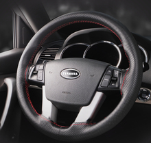 Car Steering Wheel Cover Auto Accessories For Hyundai Solaris Accent Elantra Sonata I40 I10 i20 I30 i35 IX20 IX25 IX35 Tucson 2024 - buy cheap