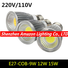 1X Super brillante 9W 12W 15W E27 bombillas de luz Led 110V 220V regulable LED COB focos cálido/blanco frío E27 lámpara Led 2024 - compra barato
