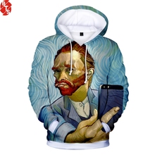 Van Gogh 3D Printed 2018 Fashion Hoodies Women/Men Long Sleeve Trendy Hooded Sweatshirts Casual Streetwear Hoodies Plus Size 2024 - buy cheap
