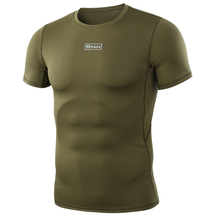 Camisa tática wst com manga curta, gola redonda do exército, anti-uv, camisa para treino, esportes ao ar livre 2024 - compre barato