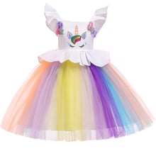 2019 Easter Unicorn Dress Tutu Costume Children Dress Girl Costume Girl Vestidos Princess Dress Party Wedding Clothing L5090 2024 - buy cheap