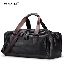 Large-Capacity Casual Men's PU Multi-Function Fashion Travel Handbag Designer Handbag Handsome Long-Distance Package 2024 - buy cheap