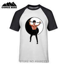 Chinaese Bruce Jeet Kune Do lee nunchaku Mystery Kongfu Футболка Мужская Уличная разноцветная футболка дизайн Geek TaiJi S футболка лучшее 2024 - купить недорого