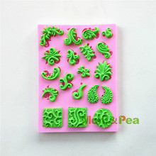 Mom&Pea 0535 Free Shipping Small Decorations Shaped Silicone Mold Cake Decoration Fondant Cake 3D Mold Food Grade 2024 - buy cheap