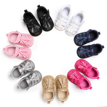 summer boys and girls baby 0-1 years old feet  rubber sole non-slip baby tassel toddler shoes 2024 - buy cheap