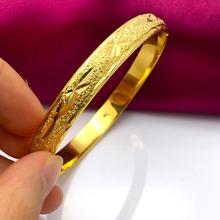 Bridal Bangle  Yellow Gold Filled Womens Bangle Dia 6cm 2024 - buy cheap