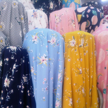 Printed Chiffon daffodils impermeable prints children's shirts adult dresses and trousers Jewelry New chiffon fabric 2024 - buy cheap