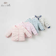 DB9618 dave bella/Модные осенние пальто для малышей унисекс; Детский милый топ; детская одежда высокого качества 2024 - купить недорого