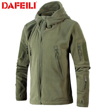 Military Tactical Fleece Jacket Men US Army Polartec Windbreaker Clothes Male Multi Pockets Outerwear Hoodie Coat For Men 2024 - buy cheap