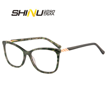 Shinu óculos de leitura multifocal progressiva rd367, óculos de leitura com acetato de luz azul e masculino e feminino 2024 - compre barato