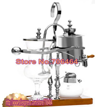 Classic Silver Royal balancing siphon coffee machine/belgium copper faucet coffee maker syphon coffee maker vacumm coffee brewer 2024 - buy cheap