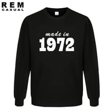 Made In 1972 19XX FUNNY PRINTED MENS JOKE Gift TOP MEN'S CASUAL PRINTED Hoodies, Sweatshirts 2024 - buy cheap