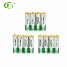 Batería recargable BTY AA 3000Series, pila recargable de 1,2 V y 850mAh de calidad, AA, BTY, NI-MH, 1,2 V, 2A, 12 unids/lote 2024 - compra barato