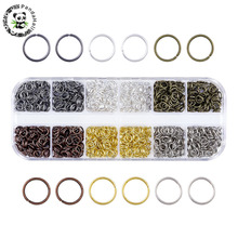 PANDAHALL 4/5/6/7/8MM Iron Jump Rings Close but Unsoldered Split Rings For Jewelry Making Mixed Color About 432-1380pcs/Box 2024 - buy cheap